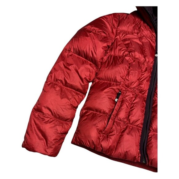 EDDIE BAUER Goose Down Designer Winter Puffer Parka Coat Jacket Womens Small - Picture 8 of 9